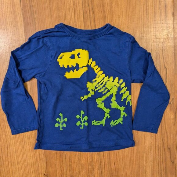 NEW Boys 2T The Children's Place Long Sleeve Dinosaur T-Shirt Toddler Top - Picture 1 of 2